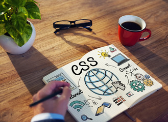 CSS Web Online Technology Web Design Concept