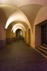 interior of medieval church in zurich switzerland