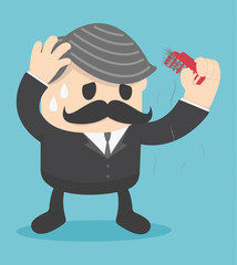 Businessmen who have problems with hair loss.