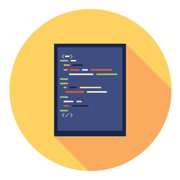 Code Editor Flat Icon