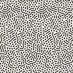 Vector Seamless Organic Jumble Rounded Lines Irregular Pattern