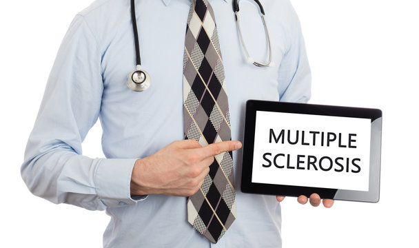 Doctor Holding Tablet - Multiple Sclerosis