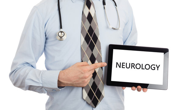 Doctor holding tablet - Neurology