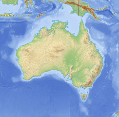 Relief Map of Australia - 3D-Illustration