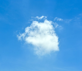 blue sky with cloud