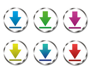 vector collection of buttons download