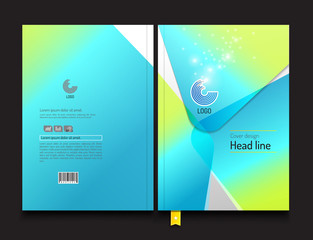 Brochure, Annual report, presentation, leaflet, cover, design template. abstract object and background