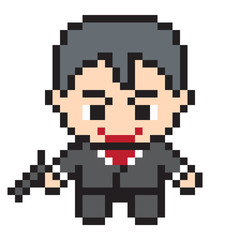 illustration pixel art design man