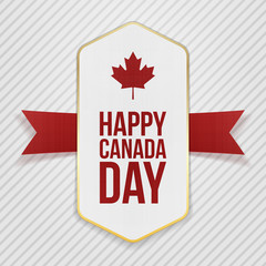 Happy Canada Day greeting Tag