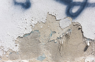 Old paint cracked wall