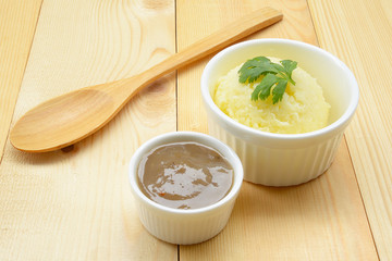 Mashed Potato with Gravy Sauce
