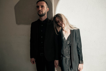 young beautiful fashion loving couple