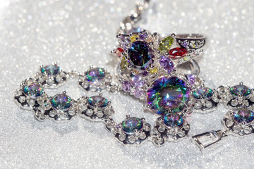 Bracelet with Mystic Topaz