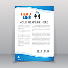 Vector of annual report template.