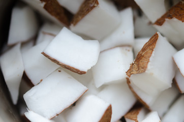 Pieces of coconut