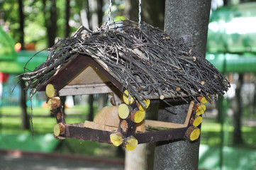 a bird feeder