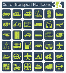 Set of transport icons