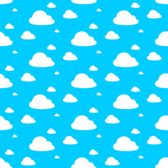 Vector Image Of Clouds In Blue Sky