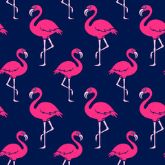 Fototapeta premium Vector Image Of Flamingoes