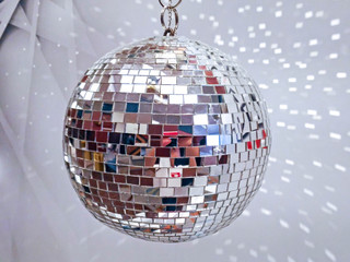 white disco ball