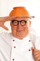 Ein fröhlicher Koch