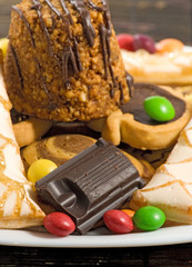 Image of various sweets close up