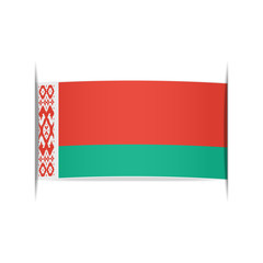 Flag of Belarus. Element for infographics.
