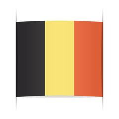 Flag of Belgium. Element for infographics.