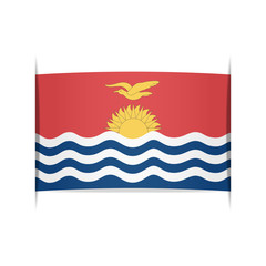 Flag of Kiribati. Element for infographics.