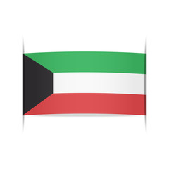 Flag of Kuwait. Element for infographics.