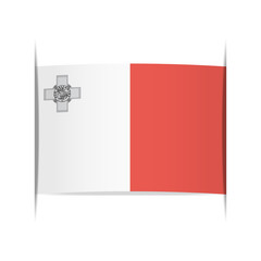 Flag of Malta. Element for infographics.