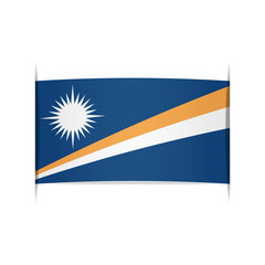 Flag of the Marshall Islands. Element for infographics.