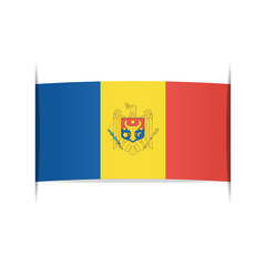 Flag of Moldova. Element for infographics.