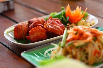 Deep fried bacon and sausage