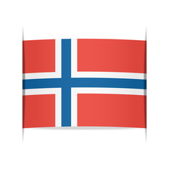 Obraz premium Flag of Norway. Element for infographics.