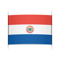 Flag of Paraguay. Element for infographics.