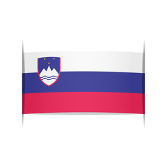Flag of Slovenia. Element for infographics.