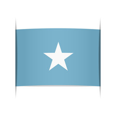 Flag of Somalia. Element for infographics.