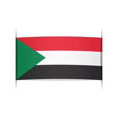 Flag of Sudan. Element for infographics.