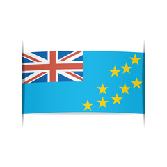 Flag of Tuvalu. Element for infographics.