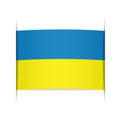 Flag of Ukraine. Element for infographics.