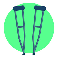 Vector Illustration of Crutch Icon