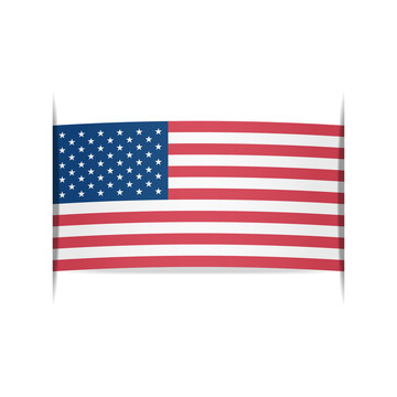 Flag of the United States. Element for infographics.