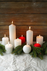 burning christmas candles