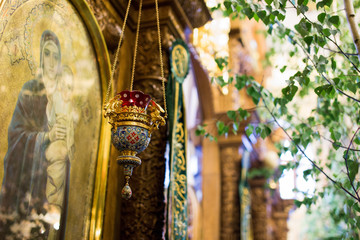 Inside the church of the Trinity