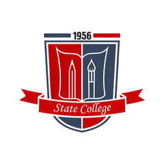 Arts education badge for college or school design