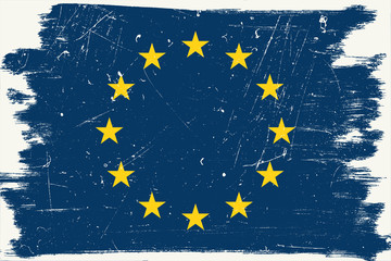 Grunge European flag