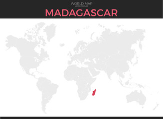 Republic of Madagascar Location Map