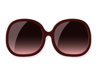 Vector Image Of Brown Sunglasses