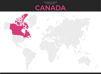 Canada Location Map